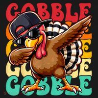 Thanksgiving Pilgrim Turkey Day Gobble Kids Hoodie thumb 5