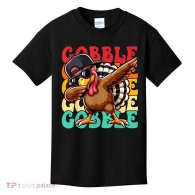 Thanksgiving Pilgrim Turkey Day Gobble Kids T-Shirt