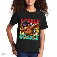 Thanksgiving Pilgrim Turkey Day Gobble Kids T-Shirt thumb 2