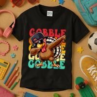 Thanksgiving Pilgrim Turkey Day Gobble Kids T-Shirt thumb 3