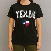 Texas Proud Texan Patriot American USA Flag Vintage Map T-Shirt thumb 4