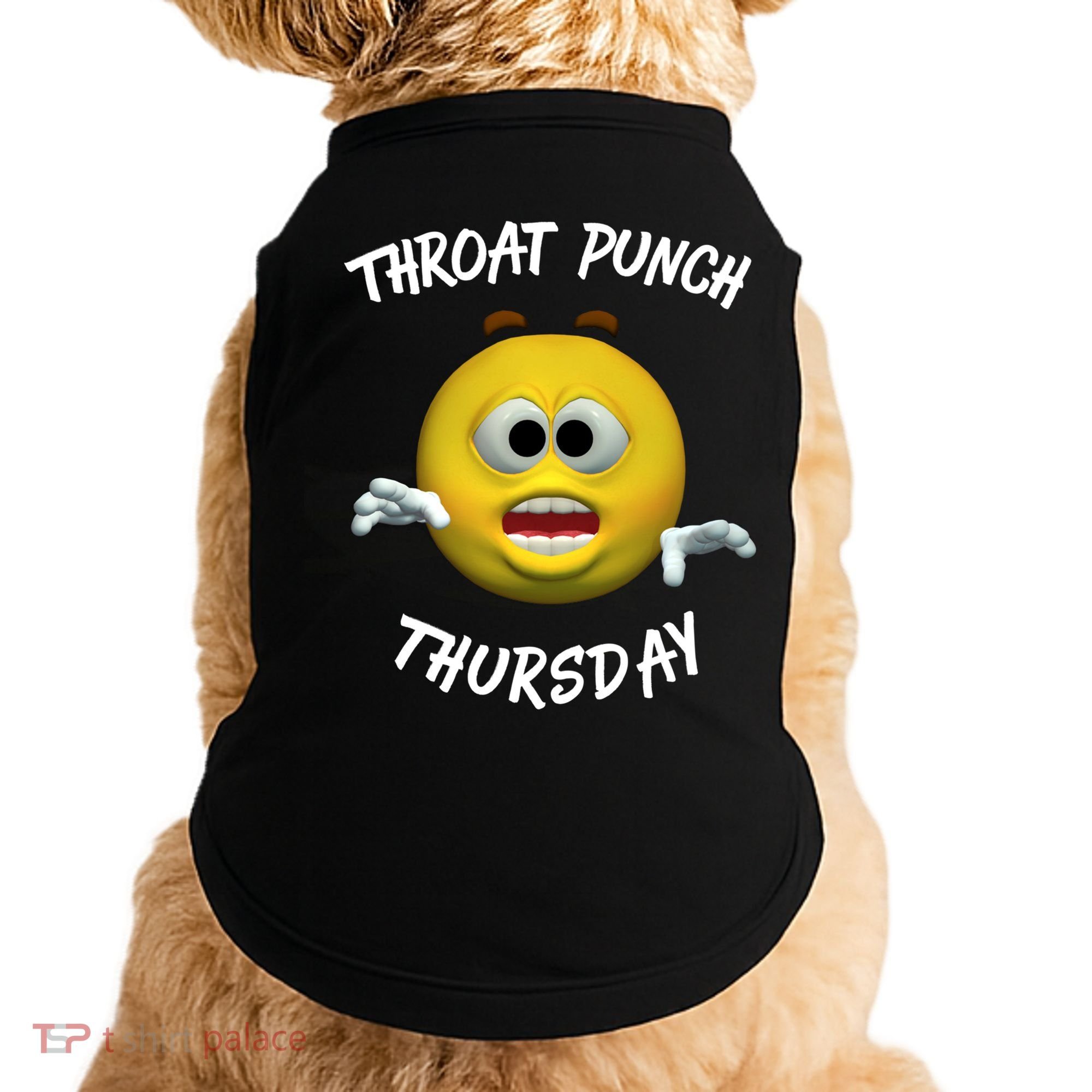 Throat Punch Thursday Sarcastic Cute Gift Doggie Tank