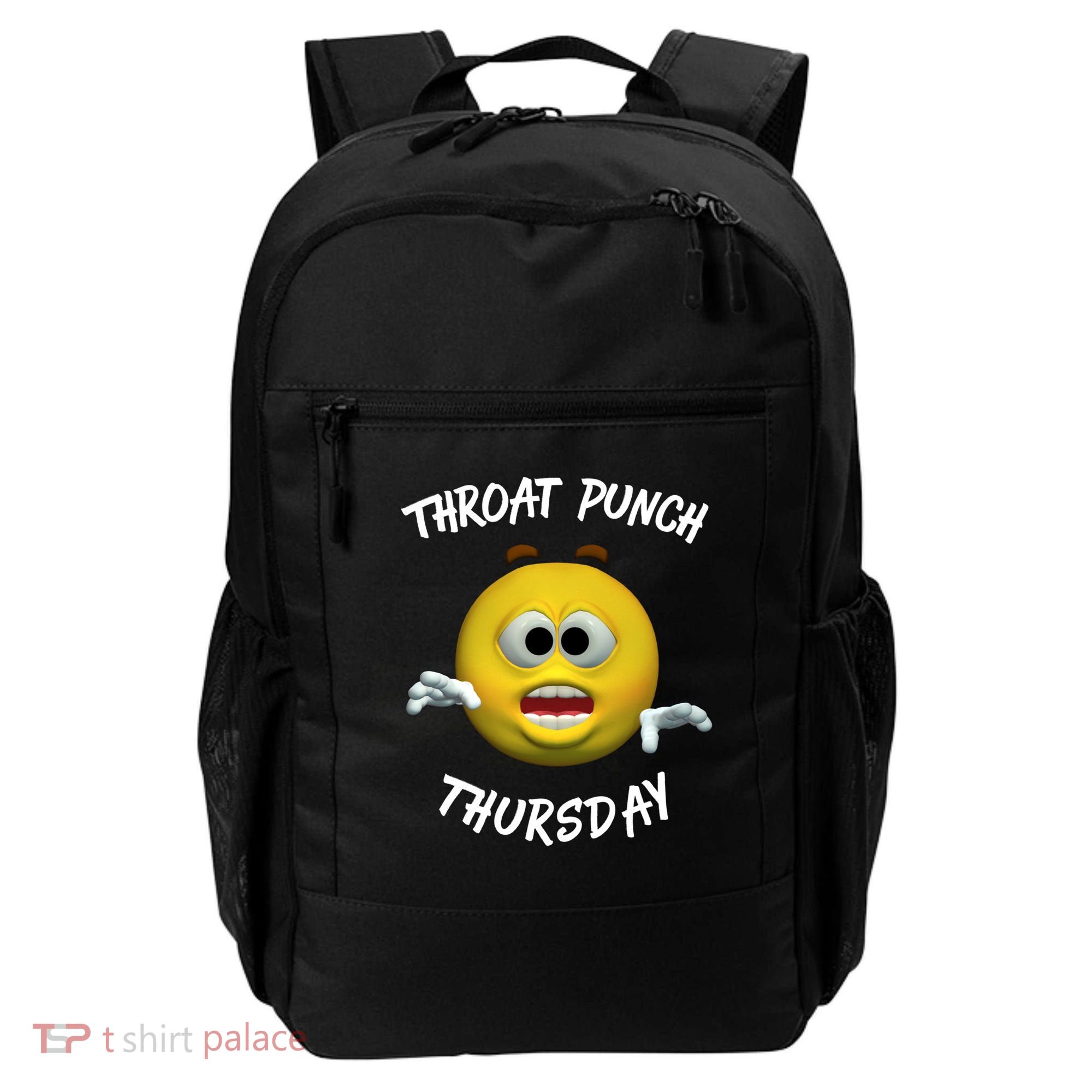 Throat Punch Thursday Sarcastic Cute Gift Backpack
