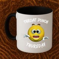 Throat Punch Thursday Sarcastic Cute Gift Coffee Mug thumb 2