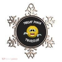 Throat Punch Thursday Sarcastic Cute Gift Ornament thumb 0