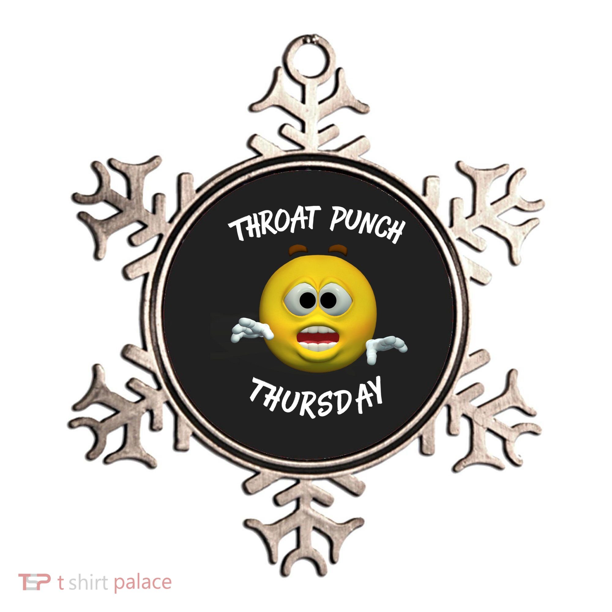 Throat Punch Thursday Sarcastic Cute Gift Ornament