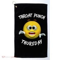Throat Punch Thursday Sarcastic Cute Gift Golf Towel thumb 0