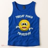 Throat Punch Thursday Sarcastic Cute Gift Tank Top thumb 2
