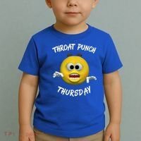 Throat Punch Thursday Sarcastic Cute Gift Toddler T-Shirt thumb 2
