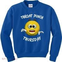 Throat Punch Thursday Sarcastic Cute Gift Kids Sweatshirt thumb 0