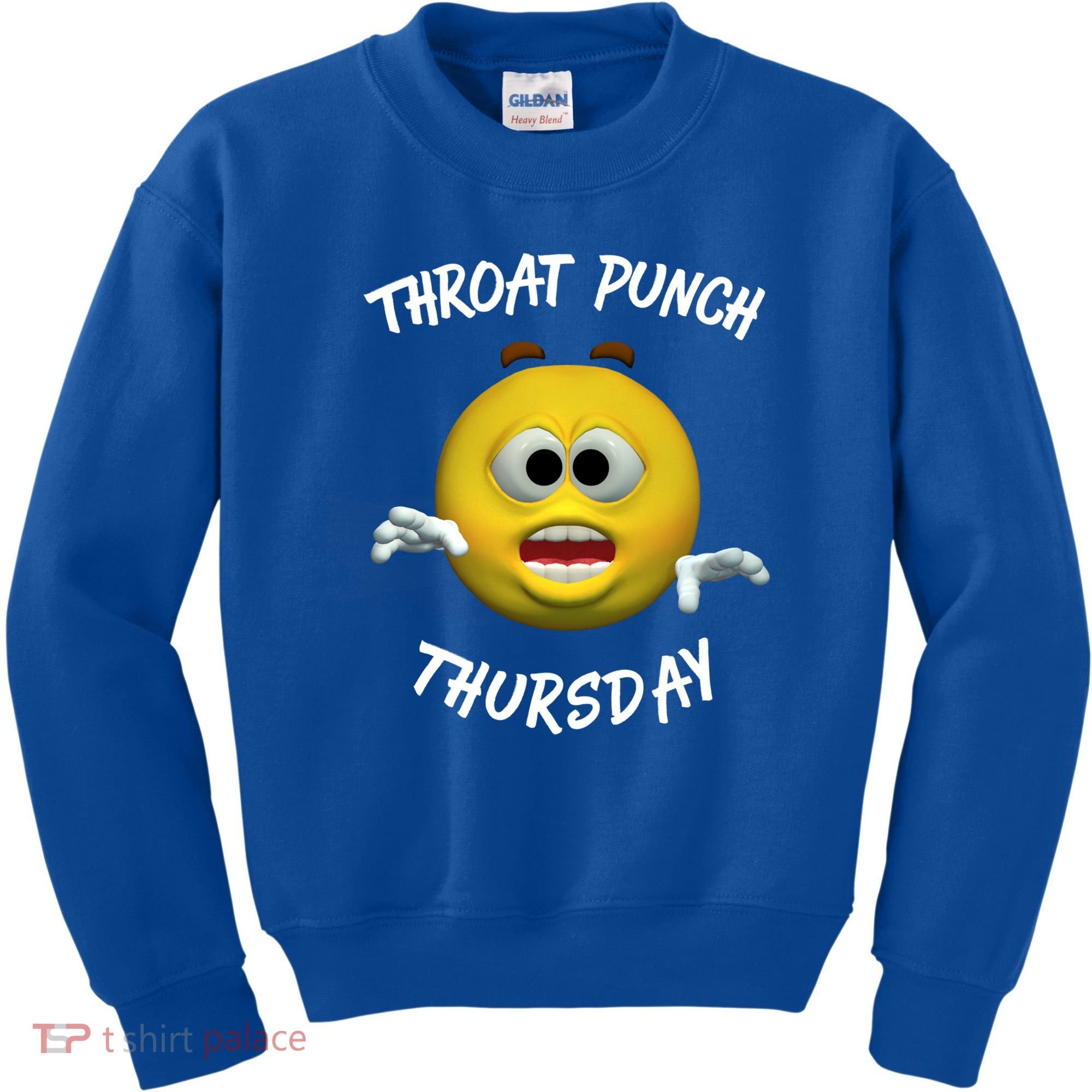 Throat Punch Thursday Sarcastic Cute Gift Kids Sweatshirt
