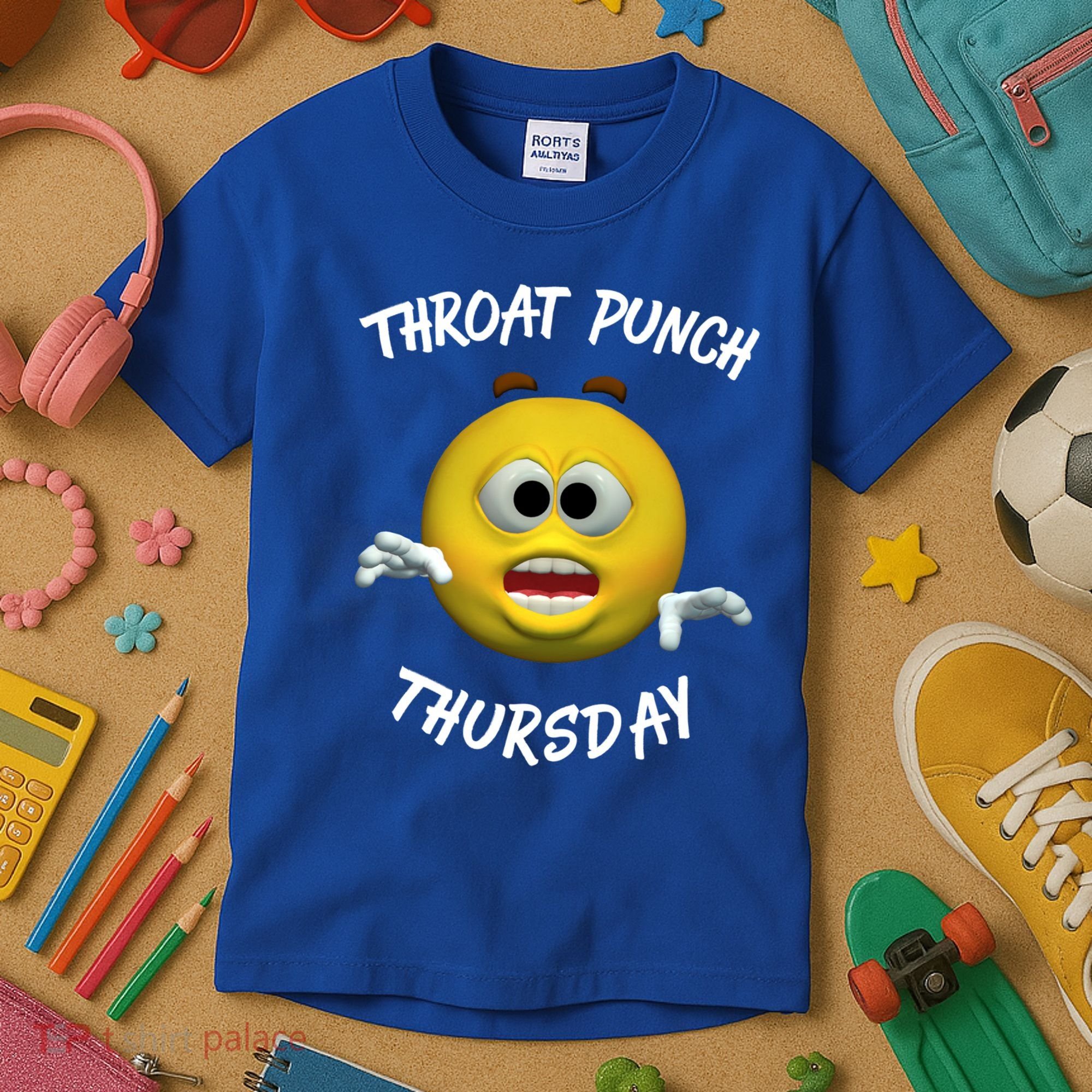 Throat Punch Thursday Sarcastic Cute Gift Kids T-Shirt