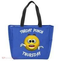 Throat Punch Thursday Sarcastic Cute Gift Tote Bag thumb 0
