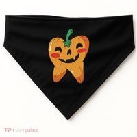 Tooth Pumpkin USA-Made Doggie Bandana thumb 0