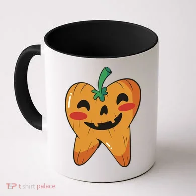 Tooth Pumpkin Coffee Mug