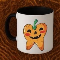 Tooth Pumpkin Coffee Mug thumb 2