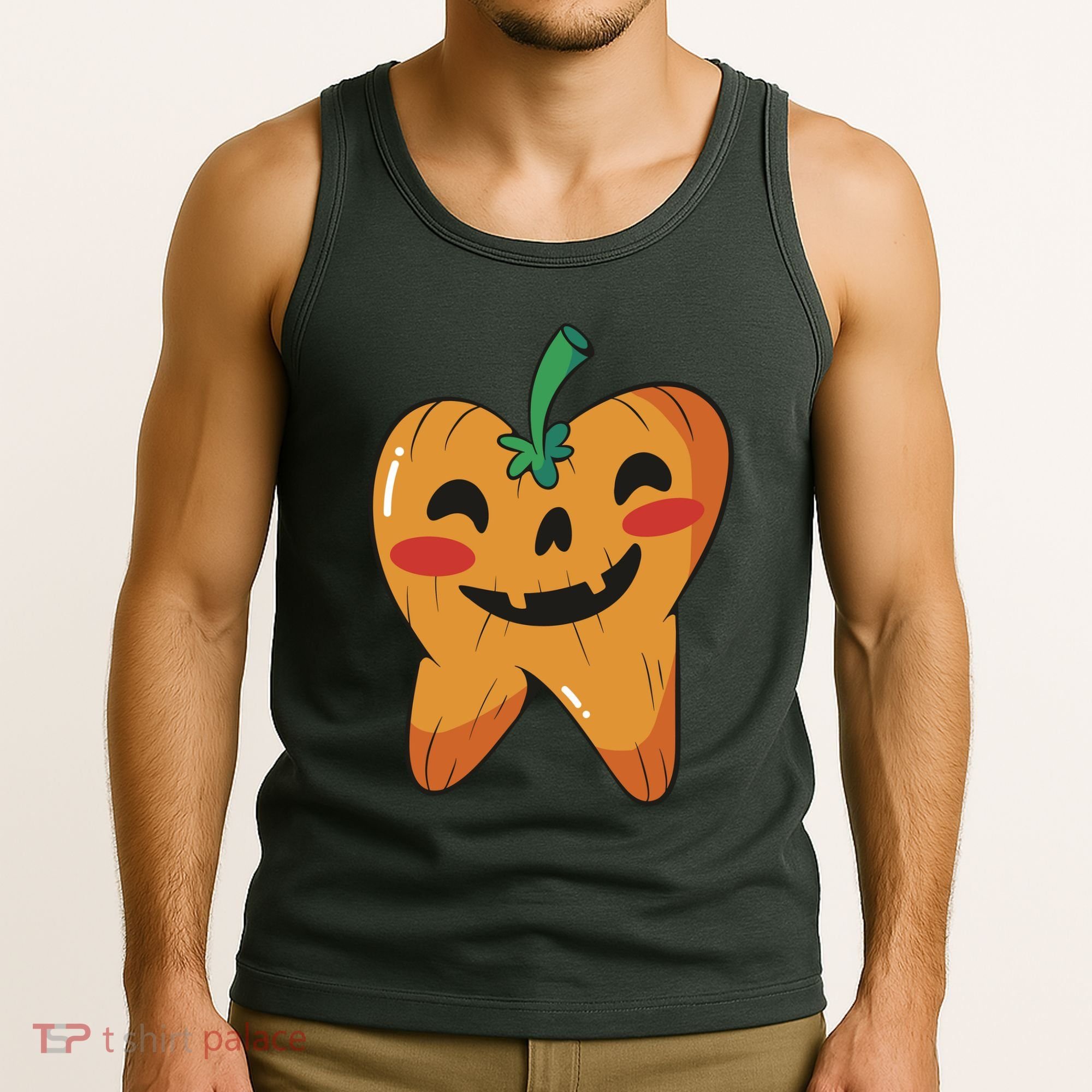 Tooth Pumpkin Tank Top