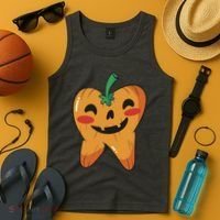 Tooth Pumpkin Tank Top thumb 4