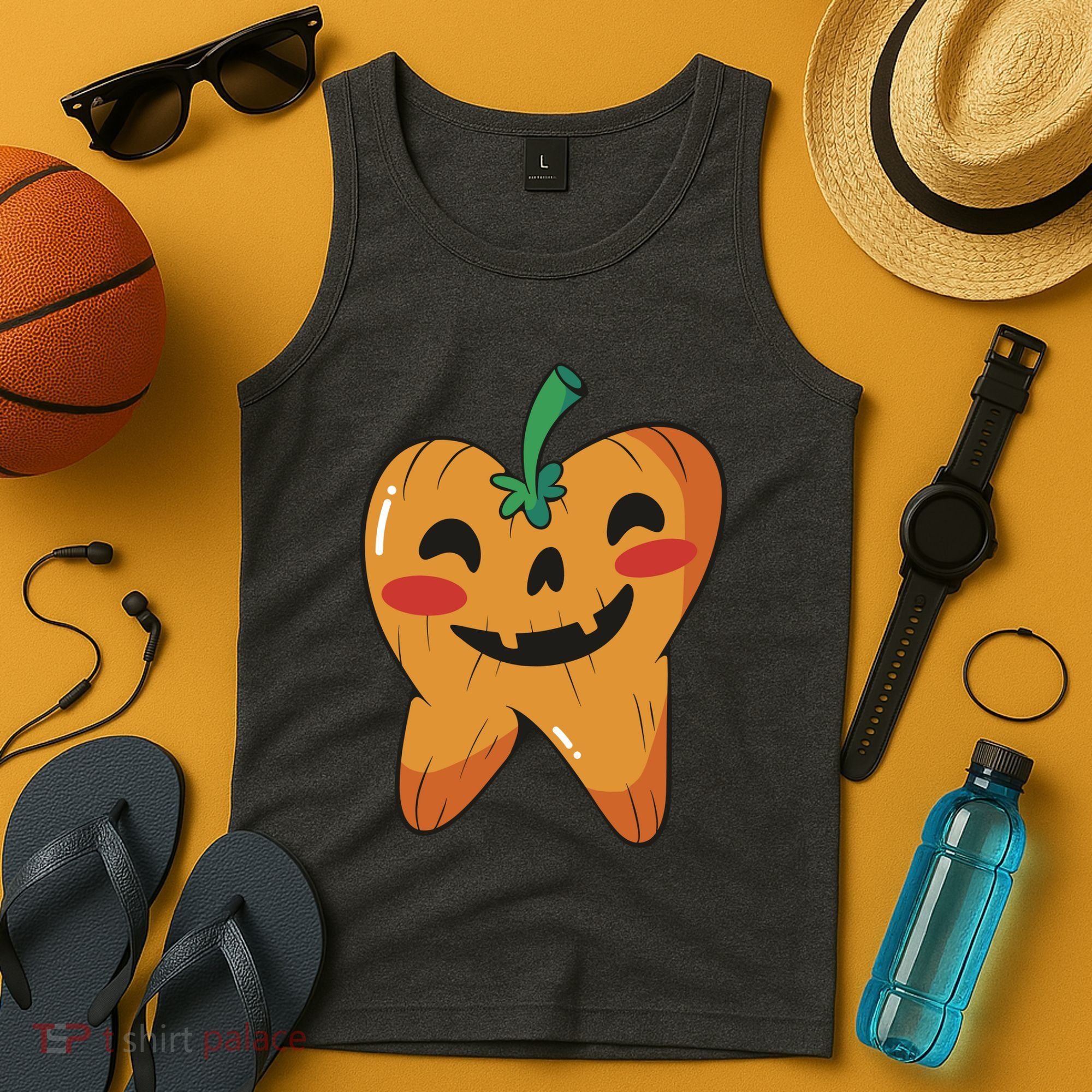 Tooth Pumpkin Tank Top