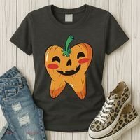 Tooth Pumpkin Women's T-Shirt thumb 3