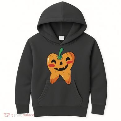 Tooth Pumpkin Kids Hoodie