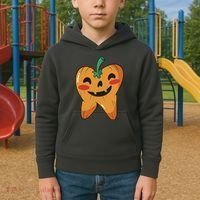 Tooth Pumpkin Kids Hoodie thumb 2
