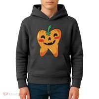 Tooth Pumpkin Kids Hoodie thumb 4