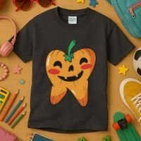 Tooth Pumpkin Kids T-Shirt thumb 3