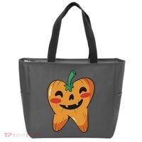 Tooth Pumpkin Tote Bag thumb 0