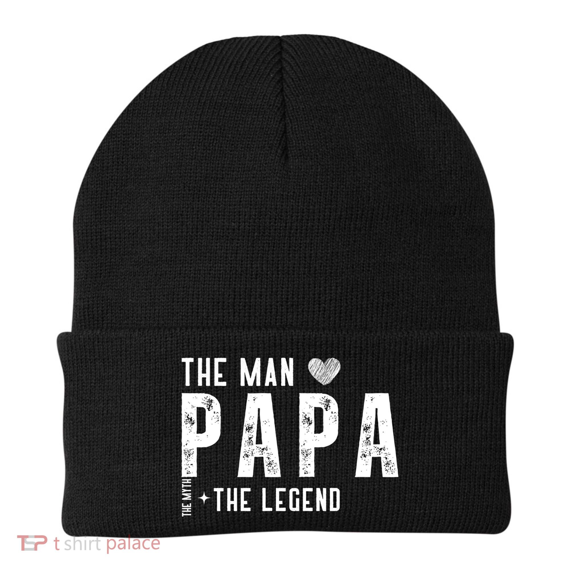The Papa The Myth The Legend Fathers Day Gift Beanie