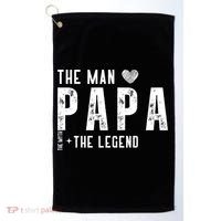 The Papa The Myth The Legend Fathers Day Gift Golf Towel thumb 0