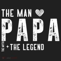 The Papa The Myth The Legend Fathers Day Gift Golf Towel thumb 3