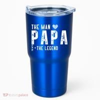 The Papa The Myth The Legend Fathers Day Gift Tumbler thumb 0