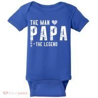 The Papa The Myth The Legend Fathers Day Gift Baby Bodysuit thumb 0