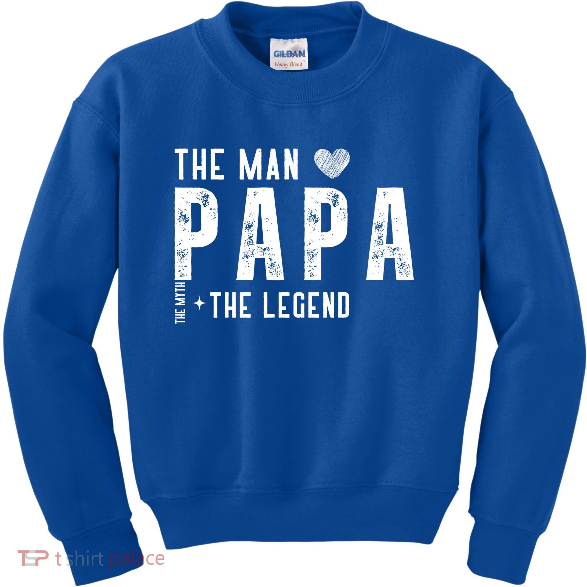 The Papa The Myth The Legend Fathers Day Gift Kids Sweatshirt