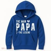 The Papa The Myth The Legend Fathers Day Gift Kids Hoodie thumb 0
