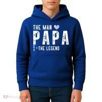 The Papa The Myth The Legend Fathers Day Gift Kids Hoodie thumb 4