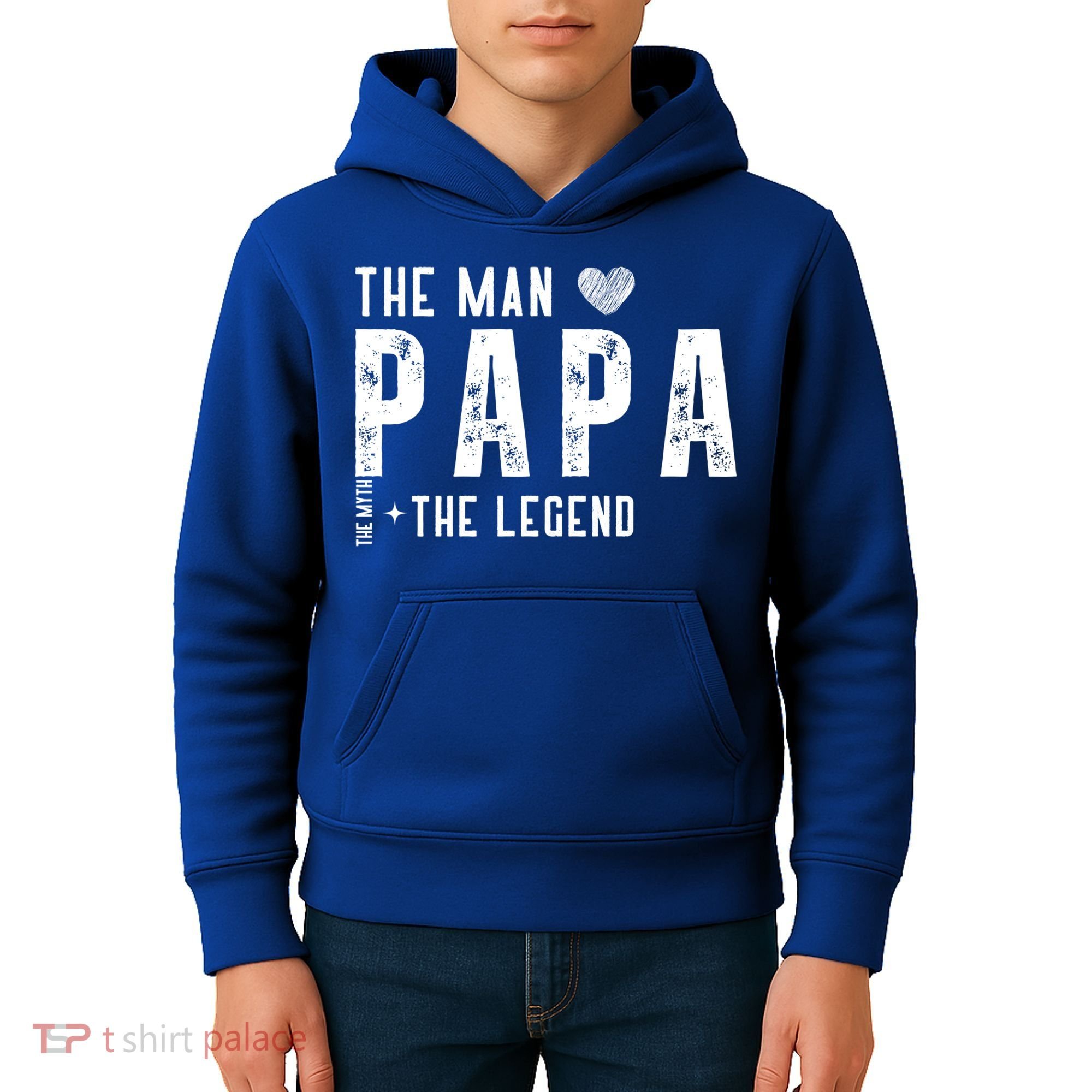 The Papa The Myth The Legend Fathers Day Gift Kids Hoodie