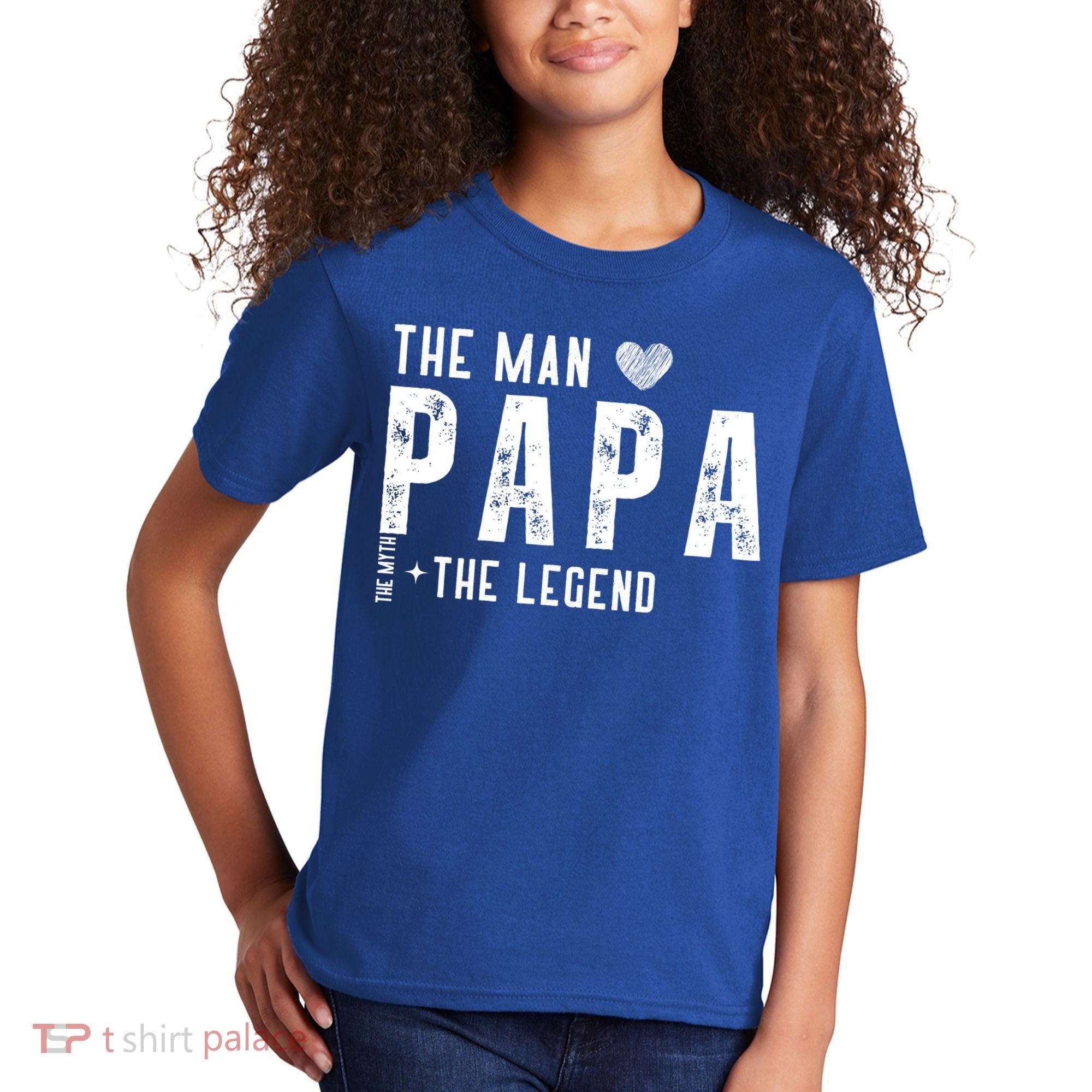 The Papa The Myth The Legend Fathers Day Gift Kids T-Shirt