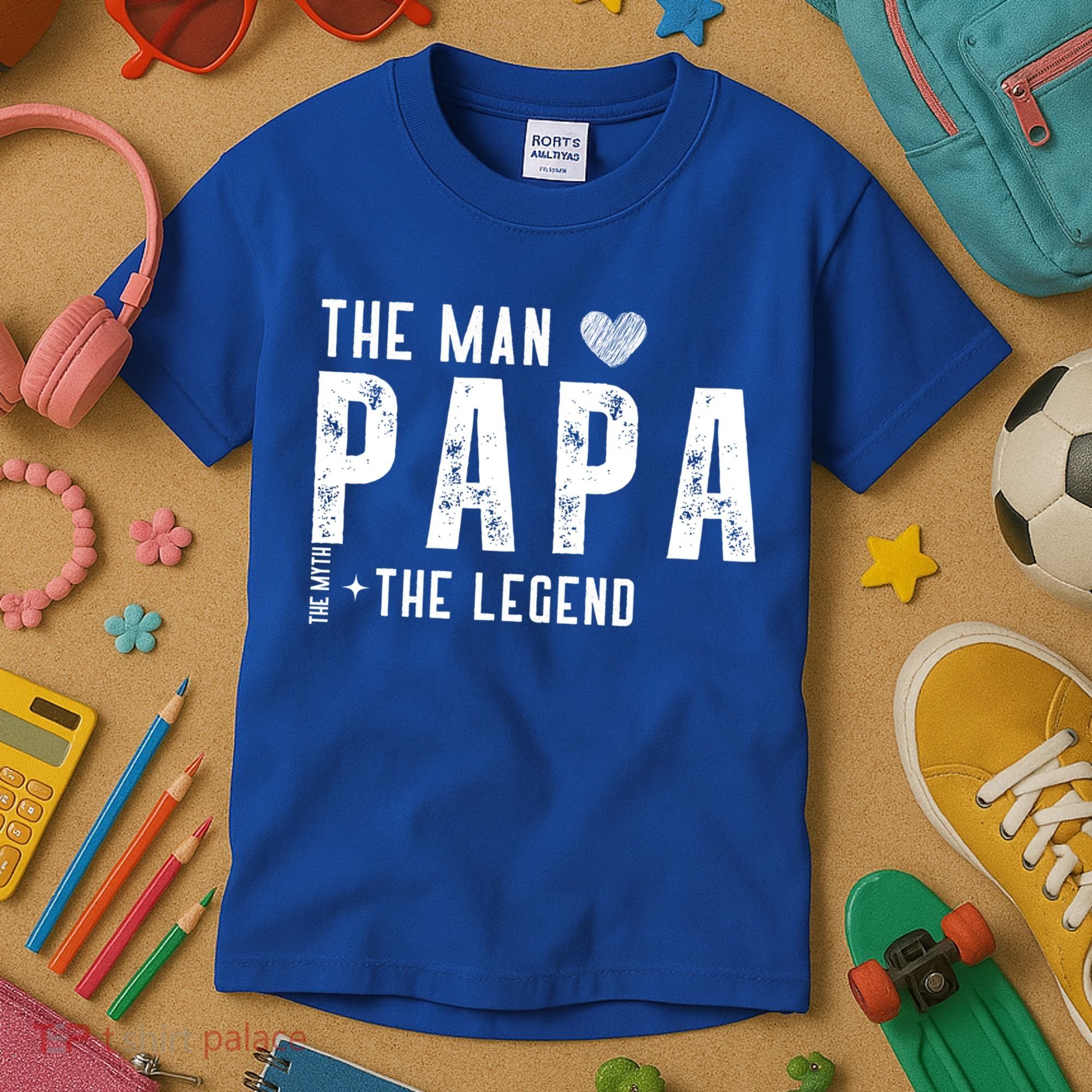 The Papa The Myth The Legend Fathers Day Gift Kids T-Shirt