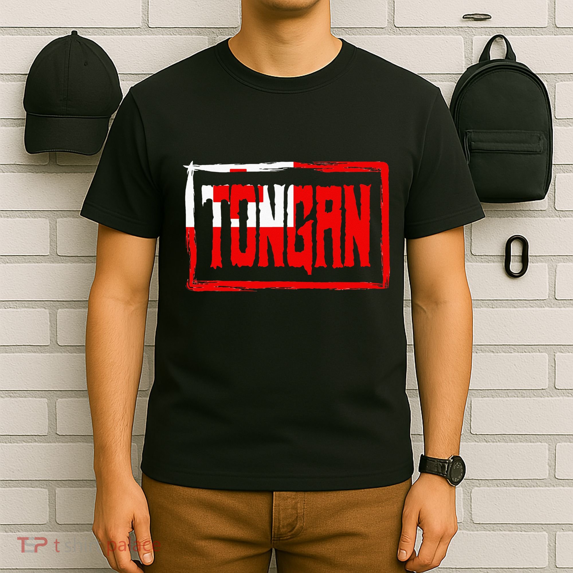 Tongan Pride Tonga Flag Polynesian Stylish Retro T-Shirt