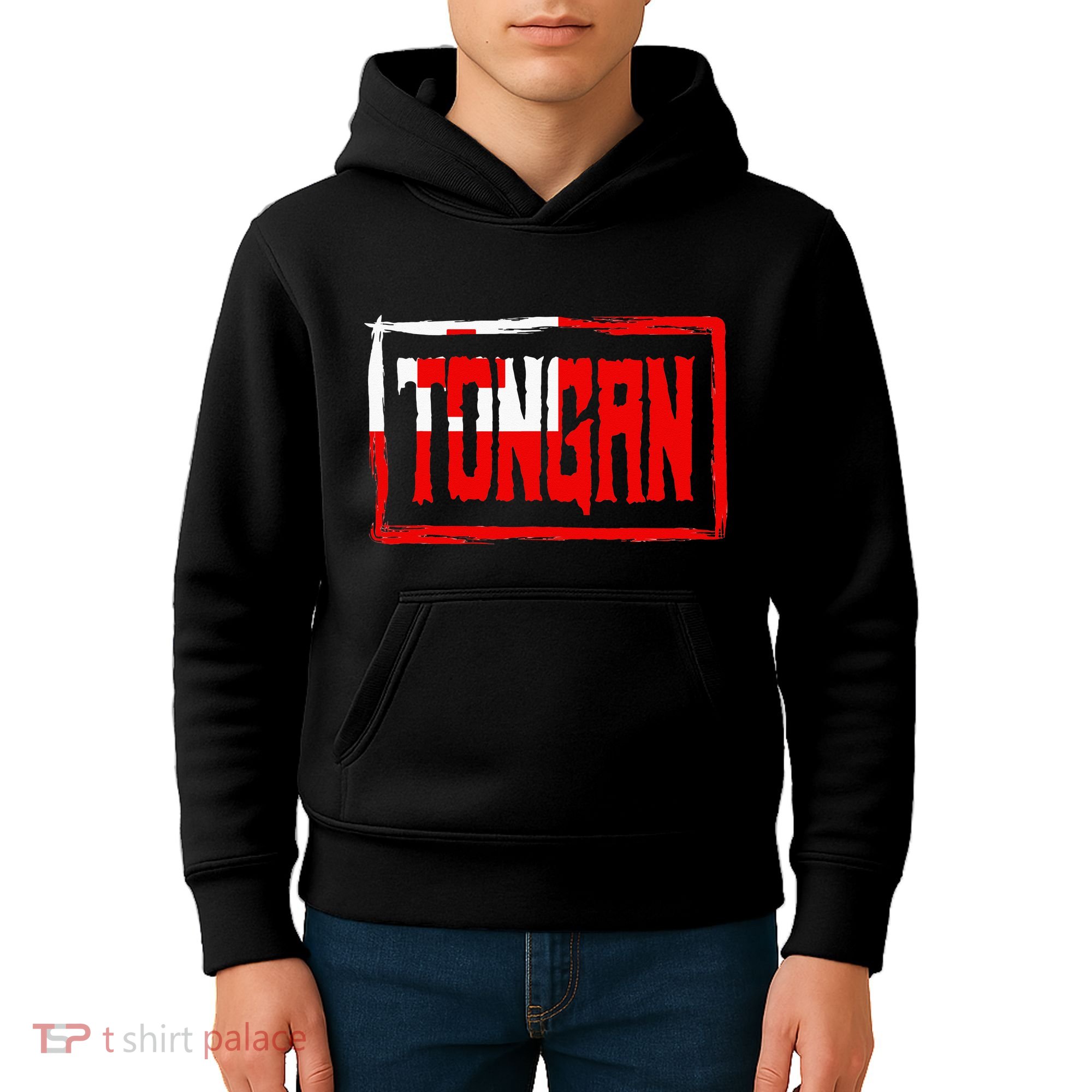Tongan Pride Tonga Flag Polynesian Stylish Retro Kids Hoodie