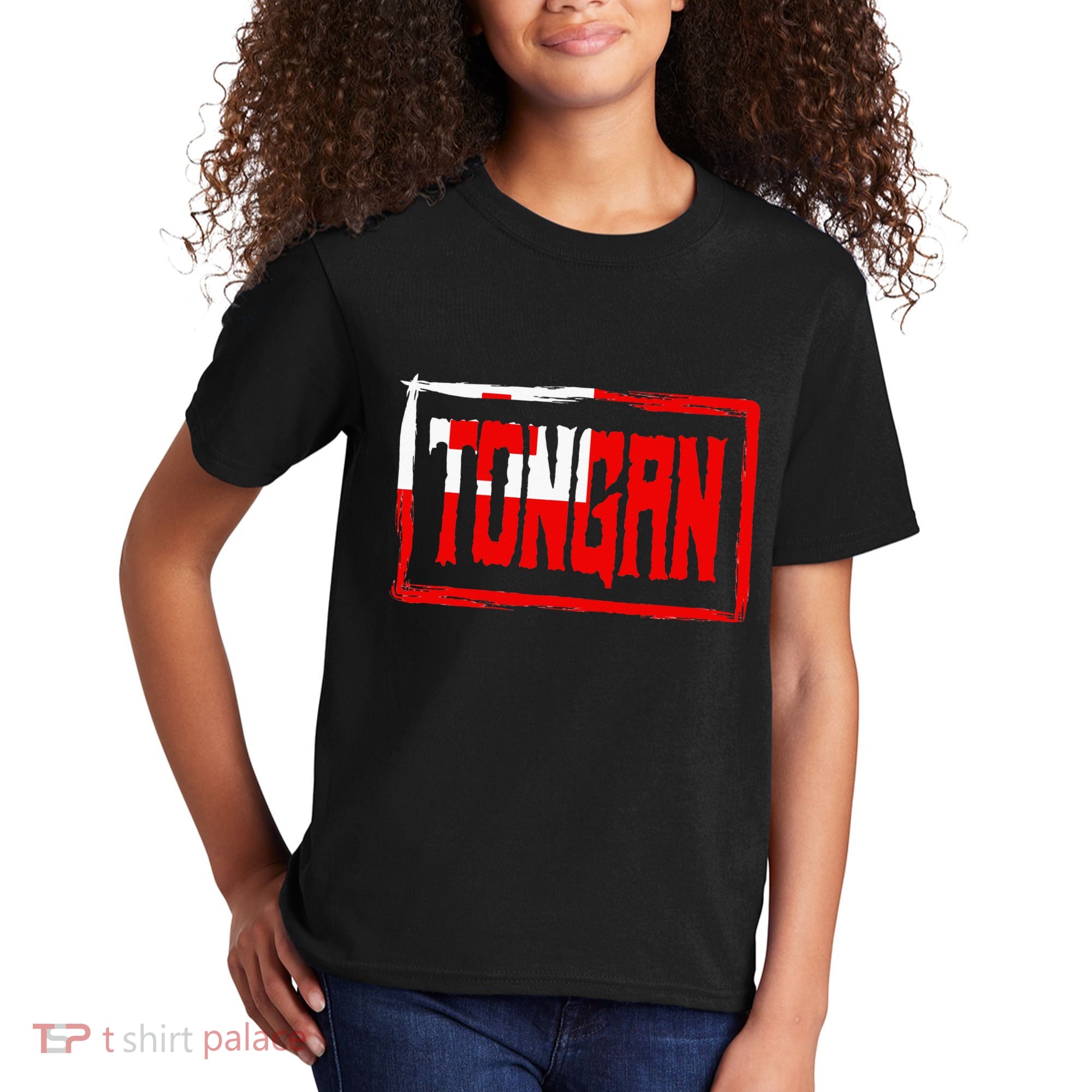 Tongan Pride Tonga Flag Polynesian Stylish Retro Kids T-Shirt