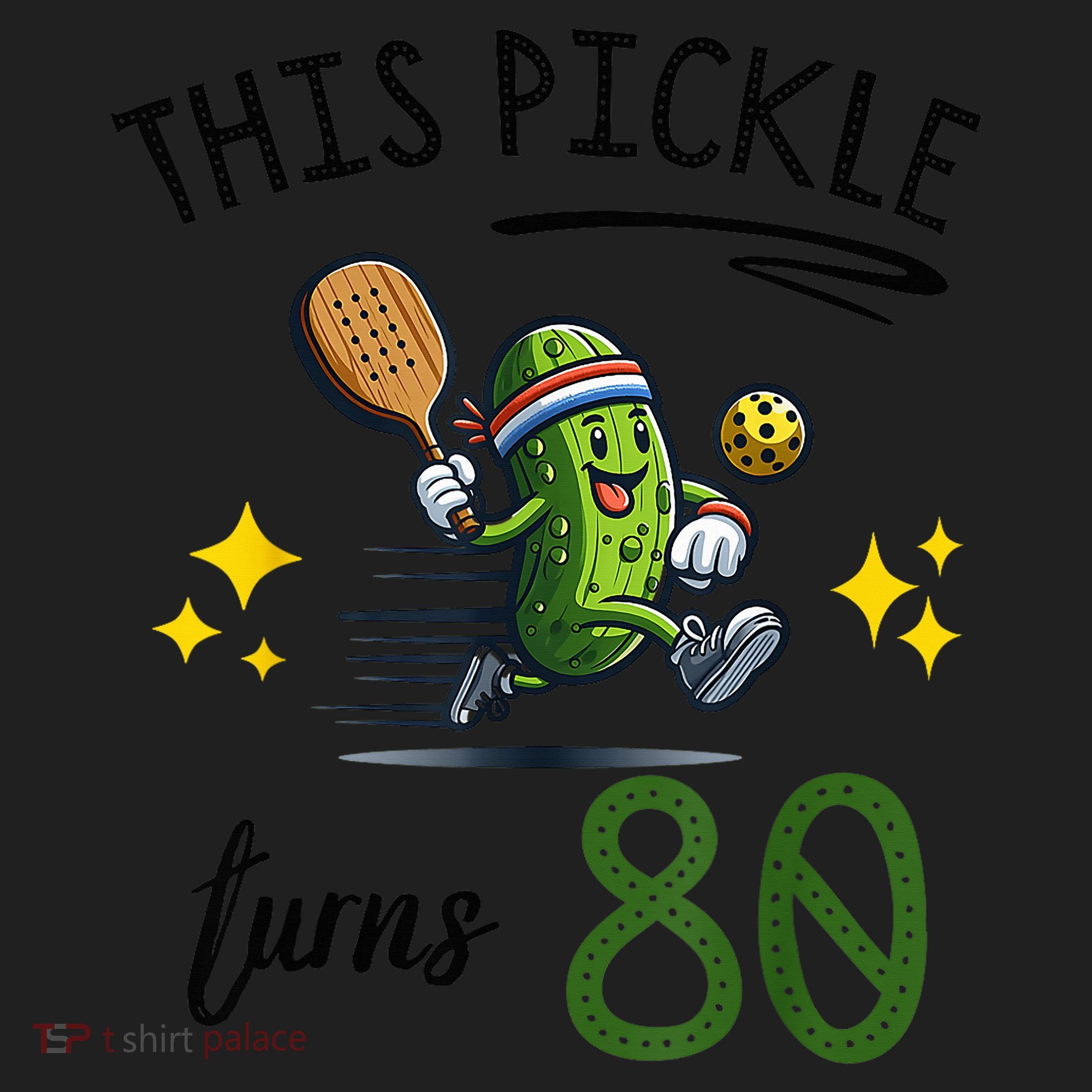 THIS PICKLE TURNS 80 PICKLEBALL 80th BIRTHDAY Women's Sweatshirt