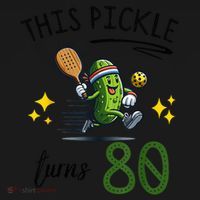 THIS PICKLE TURNS 80 PICKLEBALL 80th BIRTHDAY Bucket Hat thumb 4