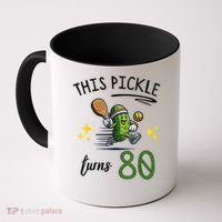 THIS PICKLE TURNS 80 PICKLEBALL 80th BIRTHDAY Coffee Mug thumb 0