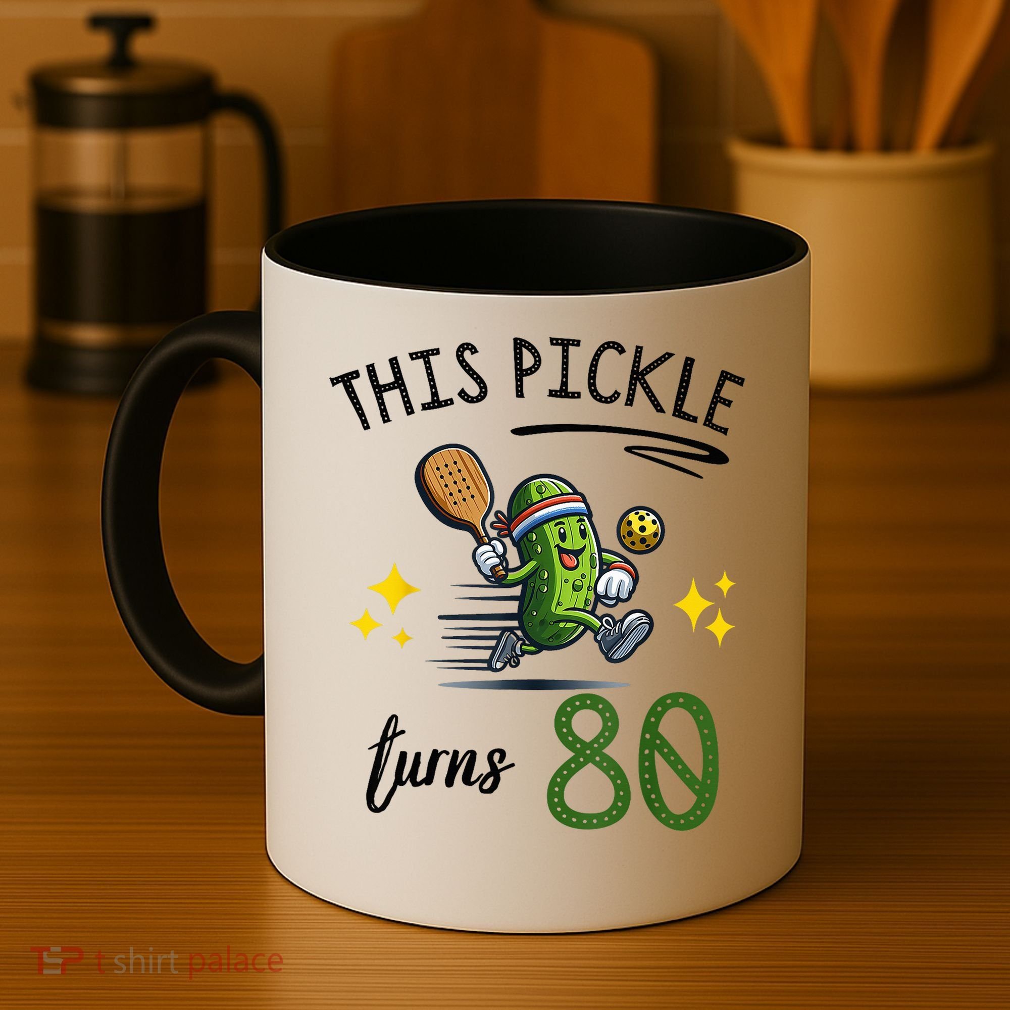 THIS PICKLE TURNS 80 PICKLEBALL 80th BIRTHDAY Coffee Mug