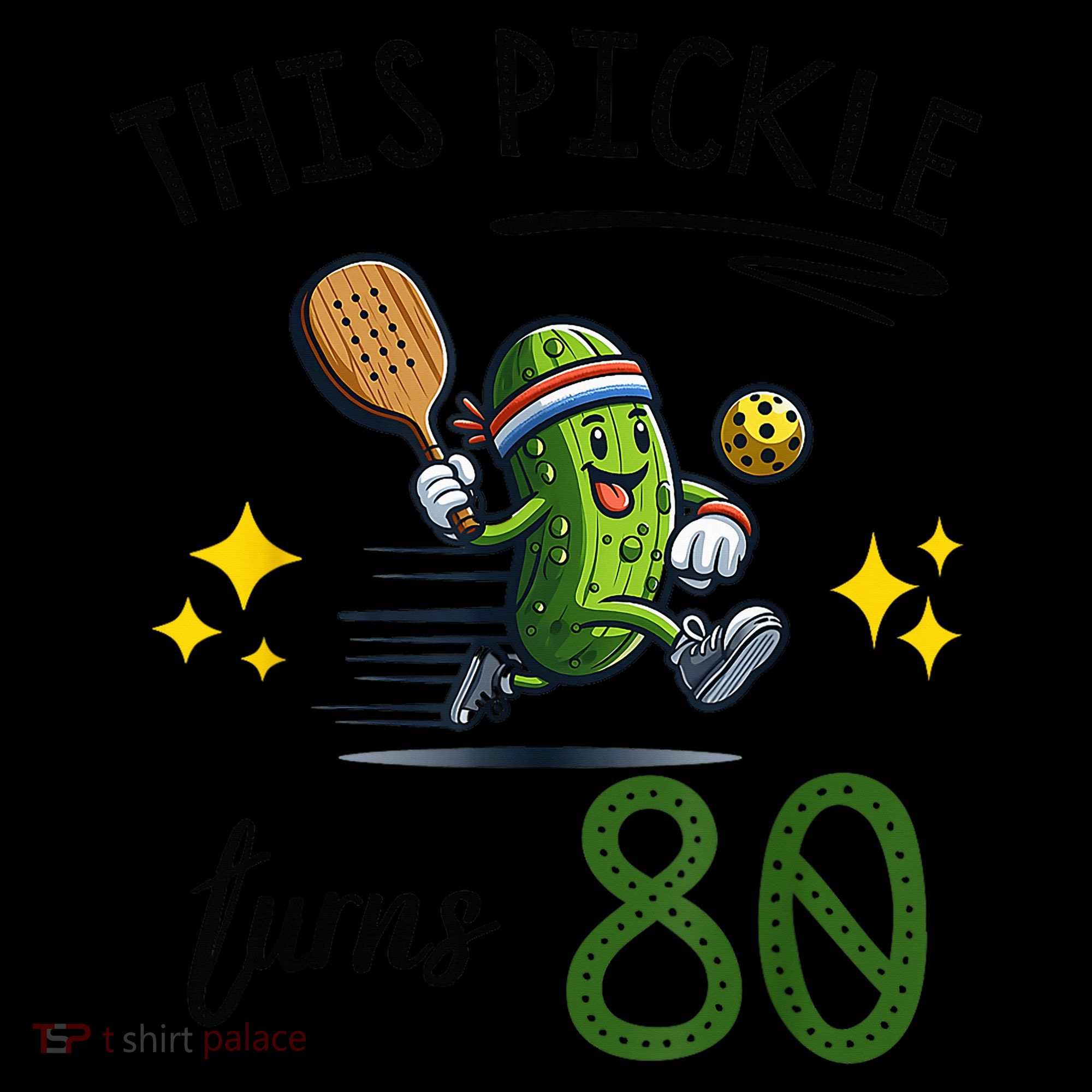 THIS PICKLE TURNS 80 PICKLEBALL 80th BIRTHDAY Women's Hoodie