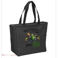 THIS PICKLE TURNS 80 PICKLEBALL 80th BIRTHDAY Tote Bag thumb 2