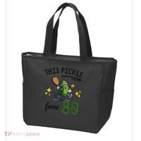 THIS PICKLE TURNS 80 PICKLEBALL 80th BIRTHDAY Tote Bag thumb 3